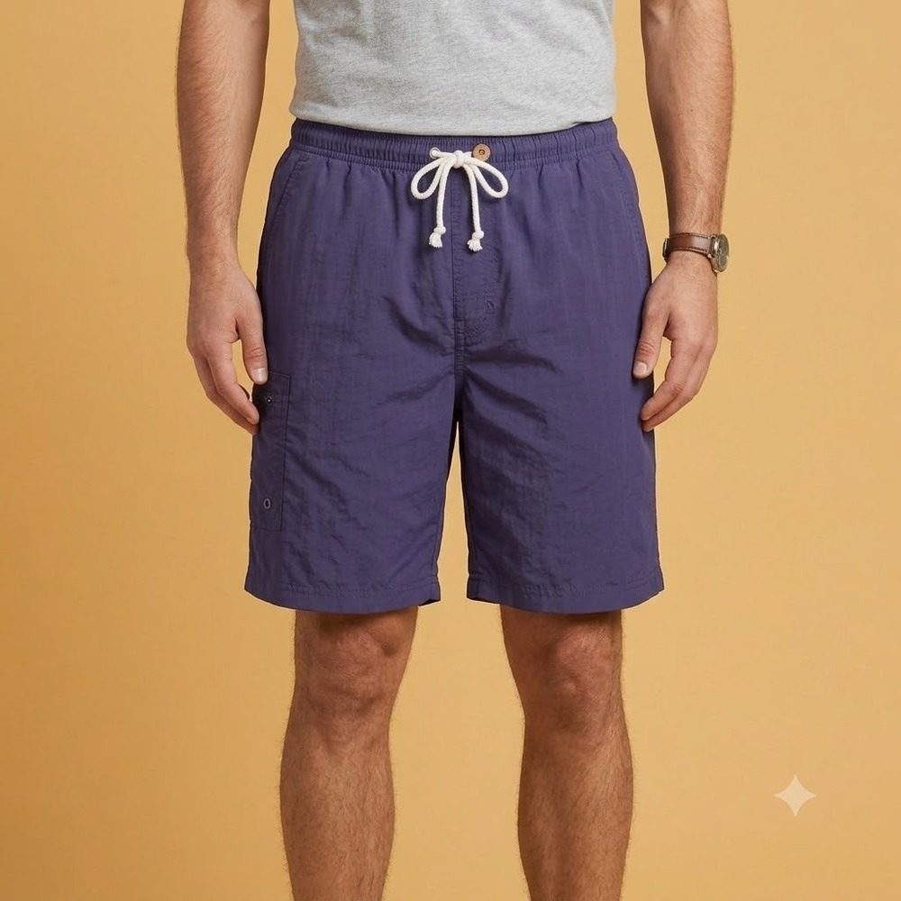 Joe Marlin‎ Swim Trunks Mens XL Purple Nylon Original Outfitters Mesh Lined 5"